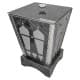 ALSANIDI, Heritage Waste Bin, Heritage Paper Waste Basket, Gray, Size 21*21*28 Cm