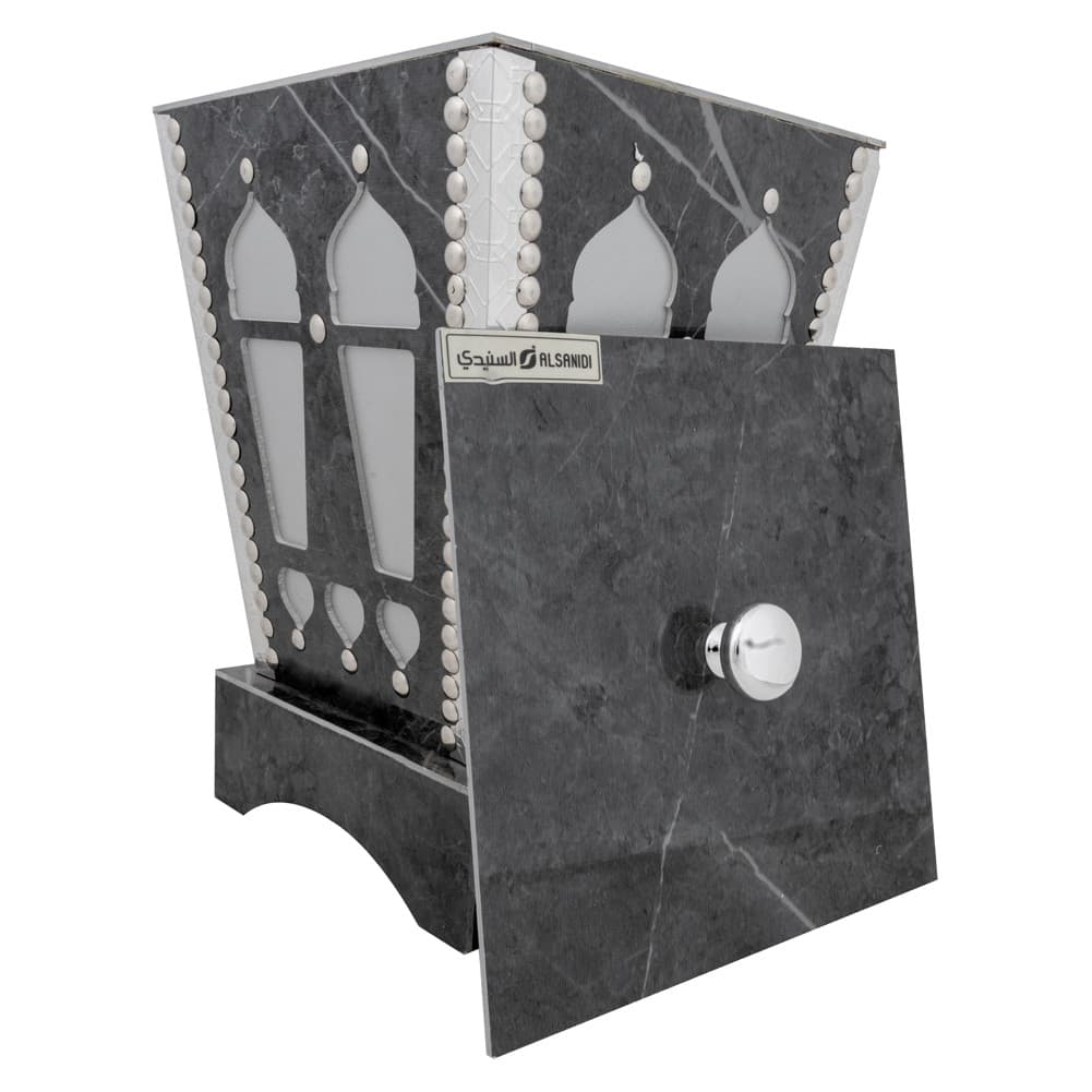 ALSANIDI, Heritage Waste Bin, Heritage Paper Waste Basket, Gray, Size 21*21*28 Cm