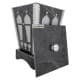 ALSANIDI, Heritage Waste Bin, Heritage Paper Waste Basket, Gray, Size 21*21*28 Cm