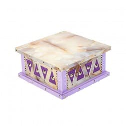ALSANIDI, Heritage Serving Table, Heritage Tables, Lilac, Size 30*30 Cm