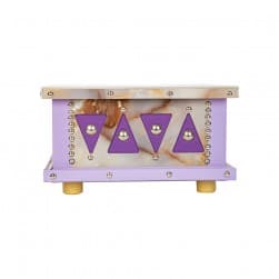 ALSANIDI, Heritage Serving Table, Heritage Tables, Lilac, Size 30*30 Cm