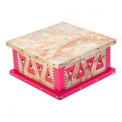 ALSANIDI, Heritage Serving Table, Heritage Tables, Pink, Size 30*30 Cm