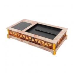 ALSANIDI, Volcano Wood-Burning Stove for Heating, Volcano Stove, Red, Size 60*110 Cm