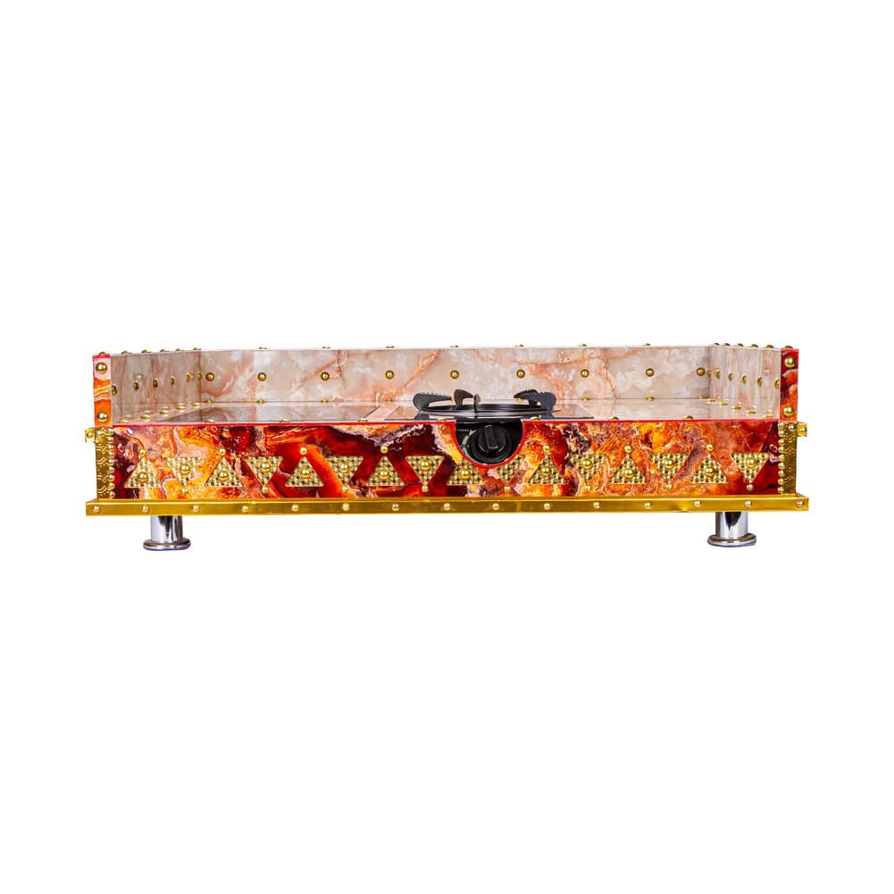ALSANIDI, Heritage Wooden Stove, Heating Stove, Red, Size 60*100 Cm