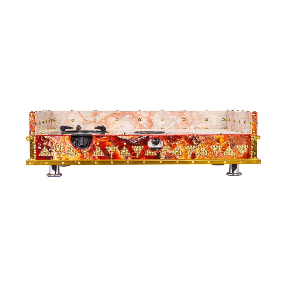 ALSANIDI, Heritage Wooden Stove, Heating Stove, Red, Size 60*100 Cm