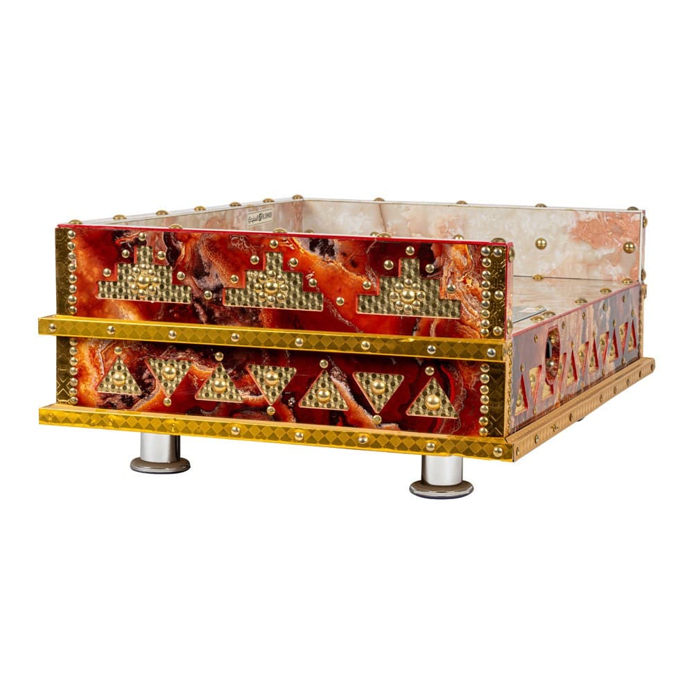 ALSANIDI, Heritage Wooden Stove, Heating Stove, Red, Size 55*75 Cm