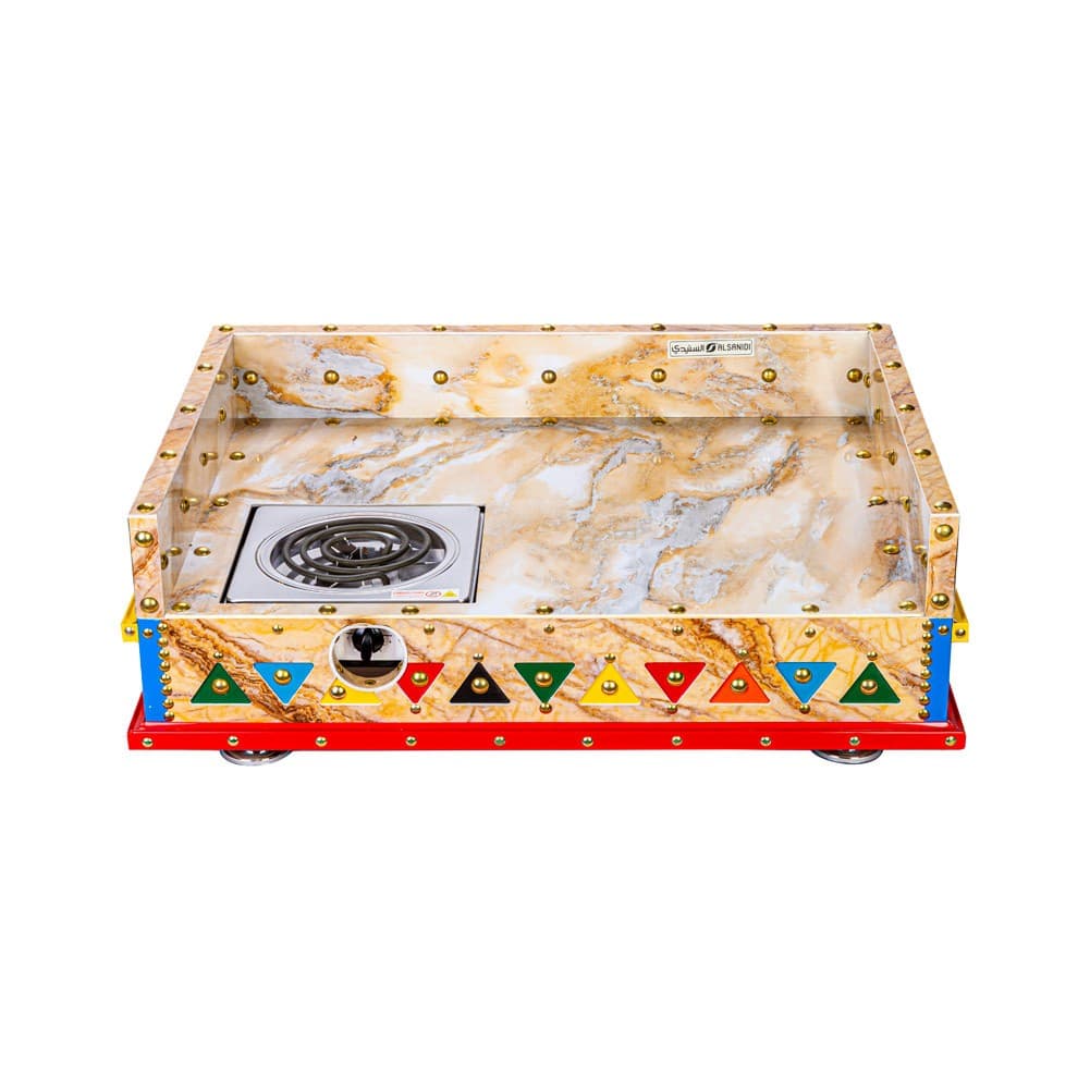 ALSANIDI, Heritage Wooden Stove, Heating Stove, Milky , Size 55*75 Cm