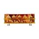ALSANIDI, Heritage Wooden Stove, Heating Stove, Red, Size 55*75 Cm