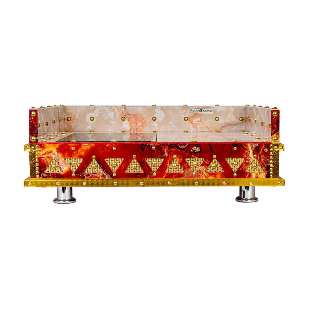 ALSANIDI, Heritage Wooden Stove, Heating Stove, Red, Size 55*75 Cm