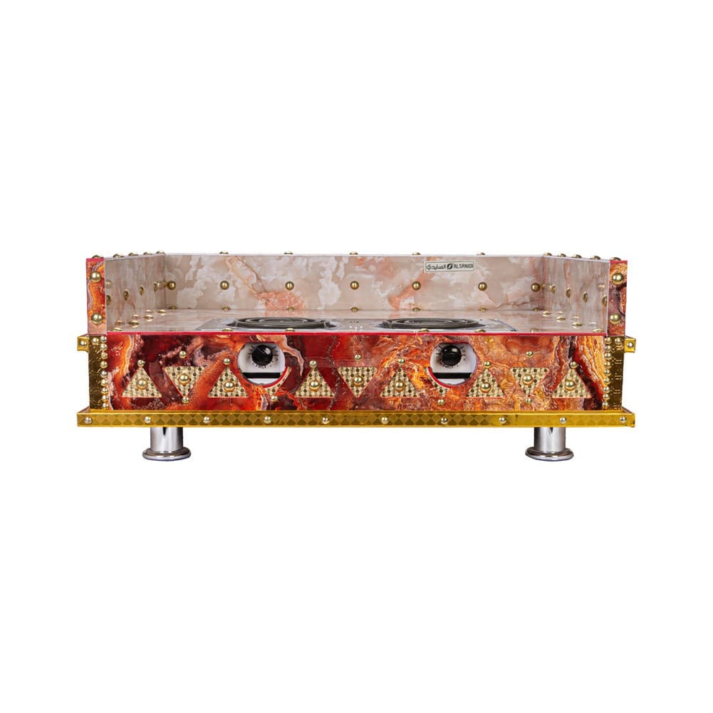 ALSANIDI, Heritage Wooden Stove, Heating Stove, Red, Size 55*75 Cm