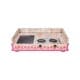 ALSANIDI, Heritage Wooden Stove, Heating Stove, Pink, Size 60*100 Cm
