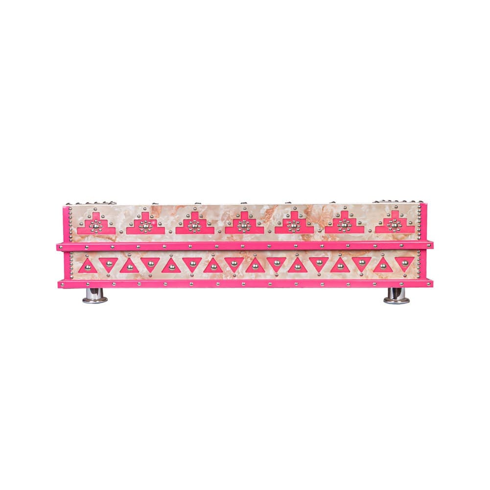ALSANIDI, Heritage Wooden Stove, Heating Stove, Pink, Size 60*100 Cm