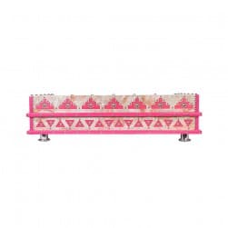 ALSANIDI, Heritage Wooden Stove, Heating Stove, Pink, Size 60*100 Cm