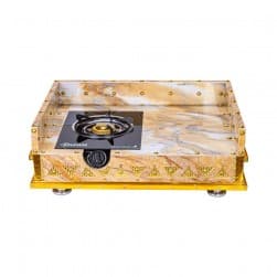 ALSANIDI, Heritage Wooden Stove, Heating Stove, Milky , Size 55*75 Cm