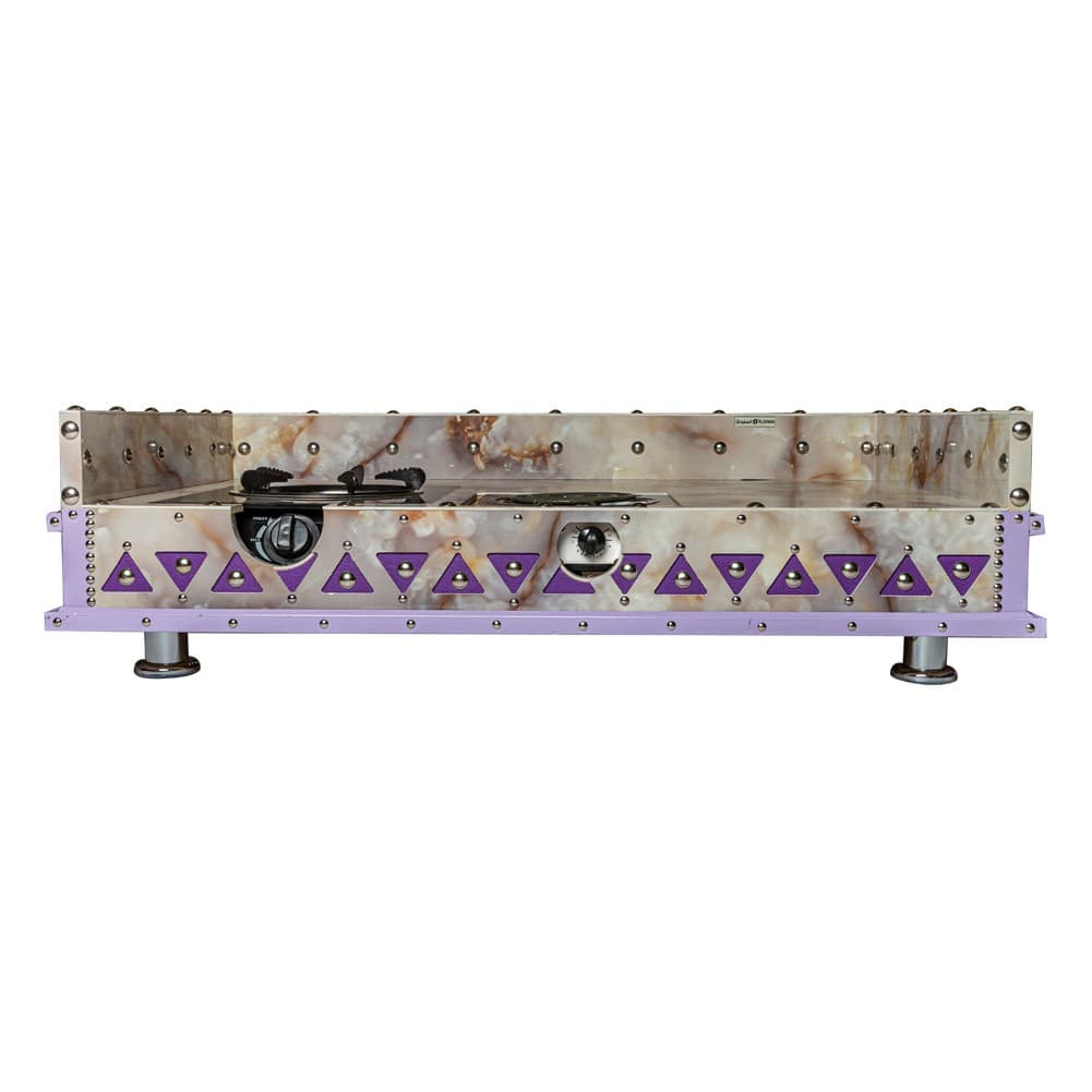 ALSANIDI, Heritage Wooden Stove, Heating Stove, Lilac, Size 60*100 Cm