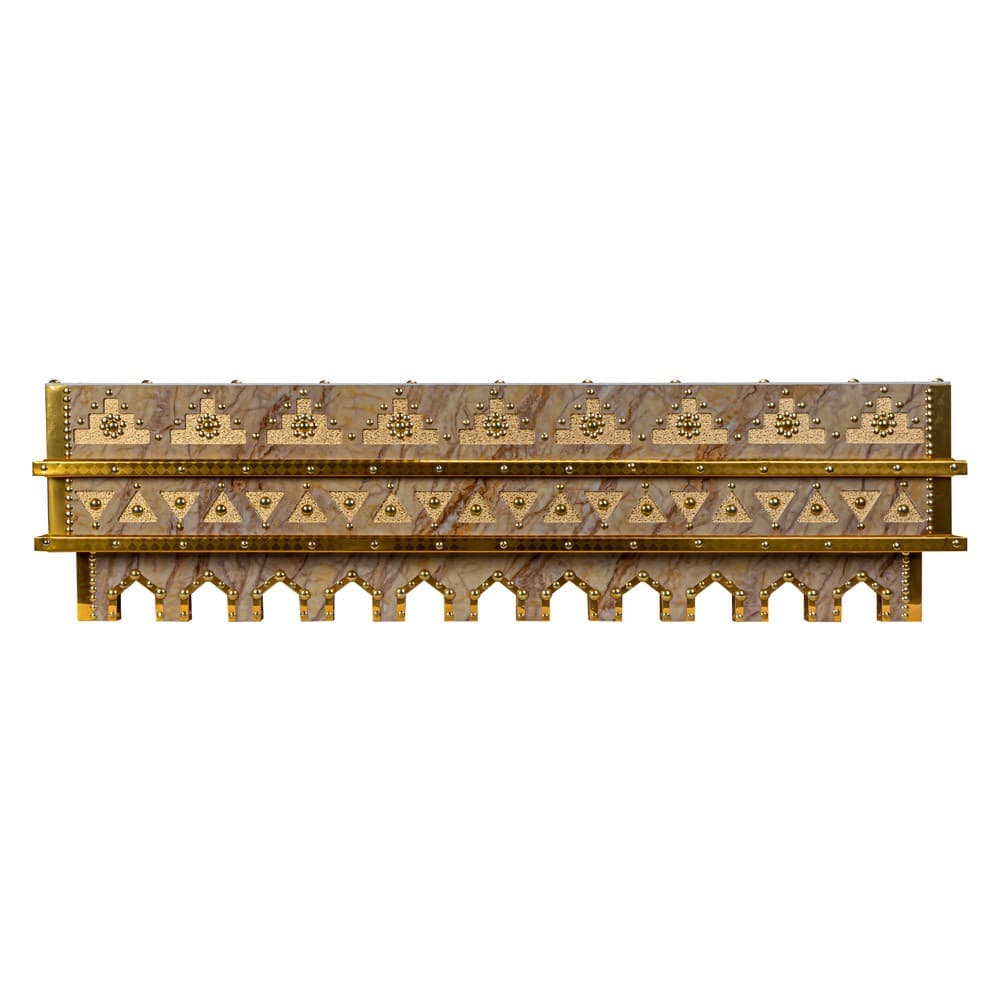 ALSANIDI, Heritage Wooden Stove, Heating Stove, Milky , Size 80*150 Cm