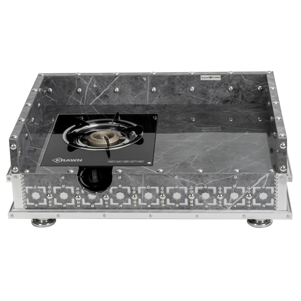 ALSANIDI, Heritage Wooden Stove, Heating Stove, Gray, Size 55*75 Cm