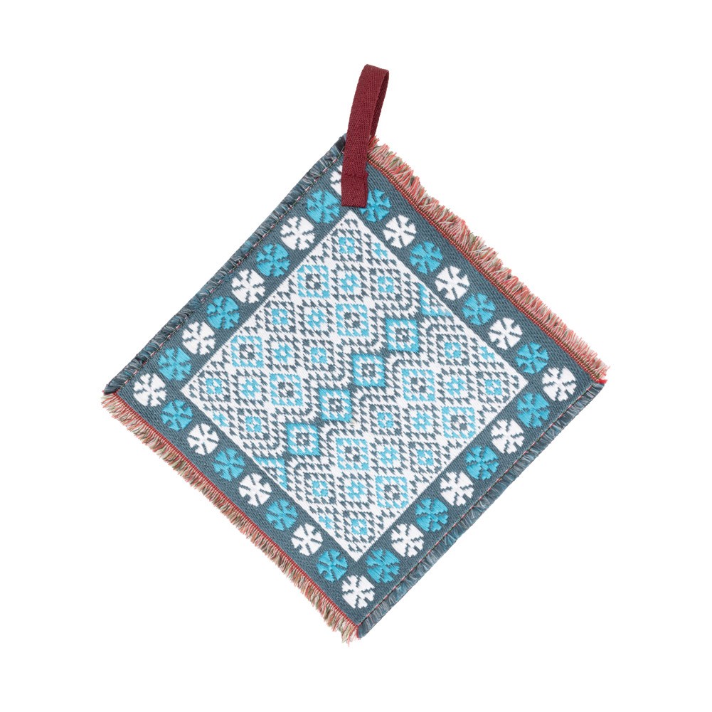 ALSANIDI, Hot pot holder, Cadet Blue, Size 17*17 Cm