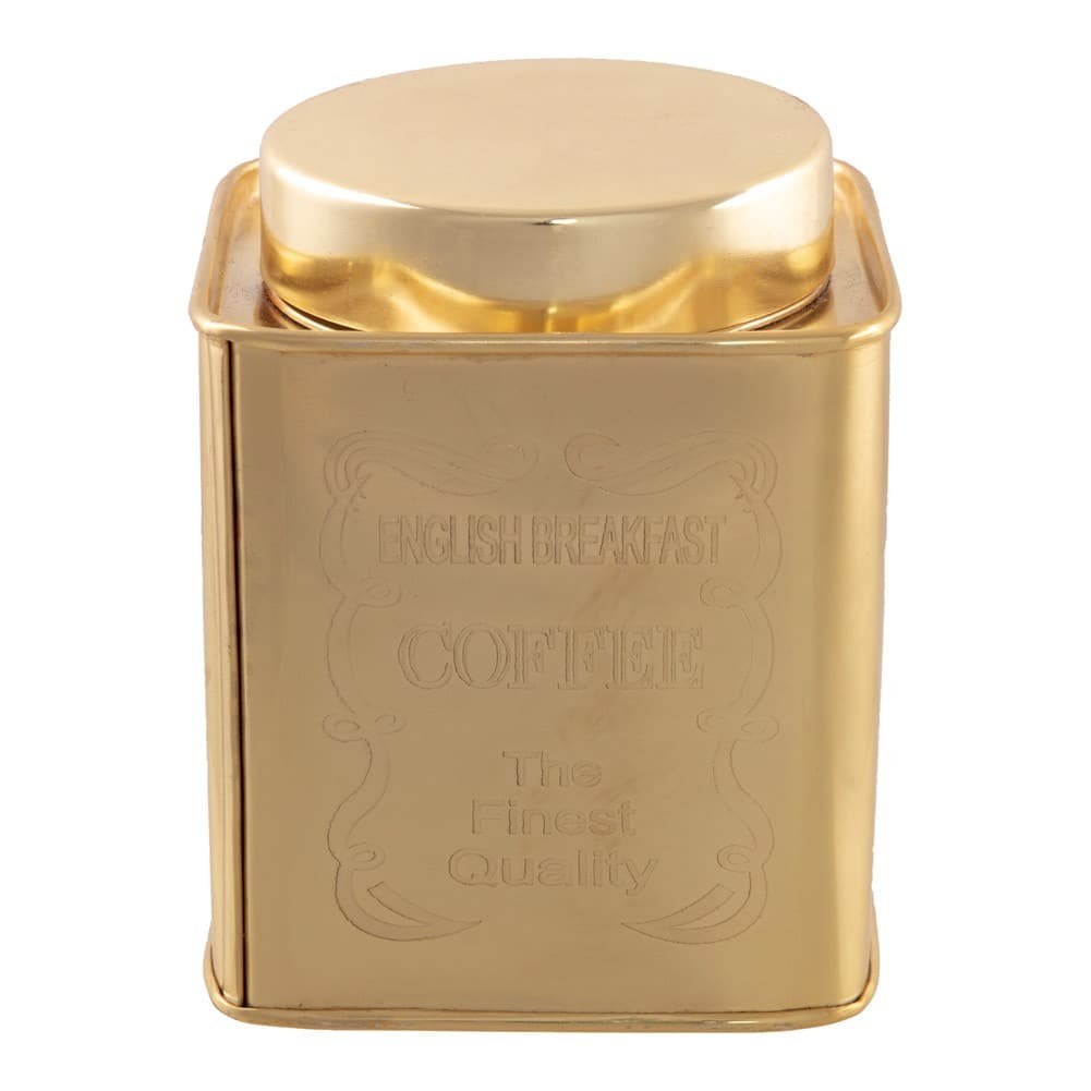 ALSANIDI, Indian Stainless steel Spices storage, Tea, coffee and sugar storage for trips, Gold, capacity 750 ml