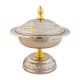 ALSANIDI, Indian Copper dates storage, dates Storage, Silver*Gold, Size 16 Cm