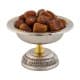 ALSANIDI, Indian Copper dates storage, dates Storage, Silver*Gold, Size 16 Cm