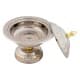 ALSANIDI, Indian Copper dates storage, dates Storage, Silver*Gold, Size 16 Cm