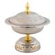 ALSANIDI, Indian Copper dates storage, dates Storage, Silver*Gold, Size 16 Cm