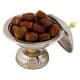 ALSANIDI, Indian Copper dates storage, dates Storage, Silver*Gold, Size 16 Cm