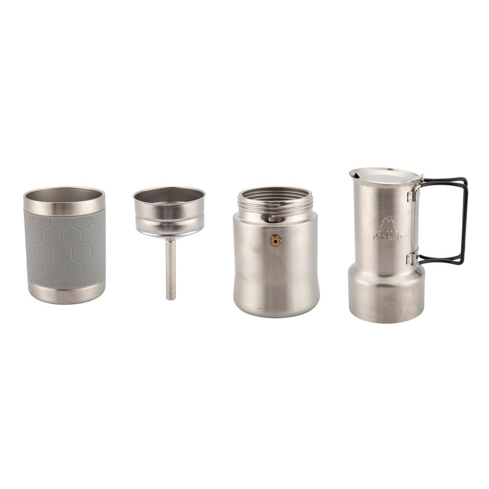 NCamp, speciality coffee kit, V60, Silver, Set 3 pcs
