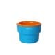 TIERRA, Multi-use cups with bag, Orang*Blue, Set 4 pcs capacity 200 ml