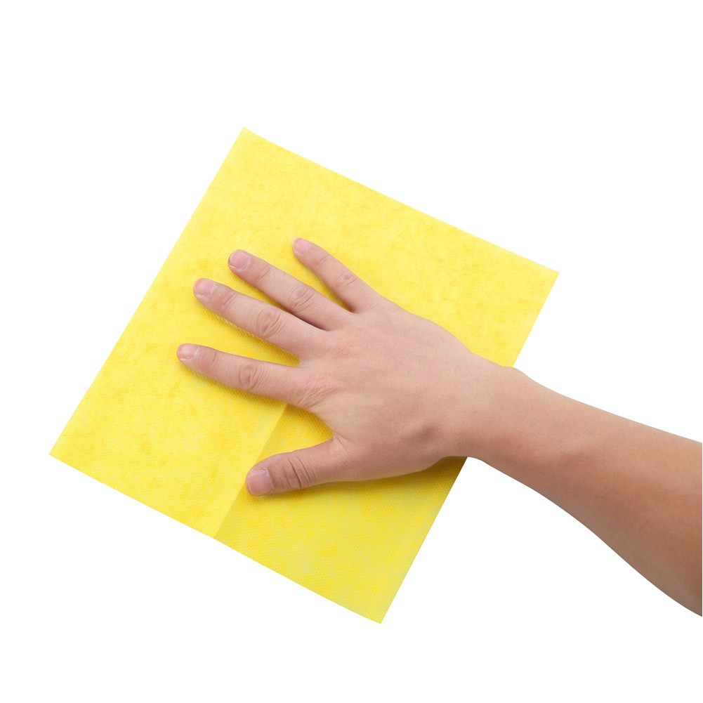 TIERRA, Soap Paper Wipes for Cleaning Dishes and Cooking Utensils, Yellow, Set 15 pcs Size 200*290 mm