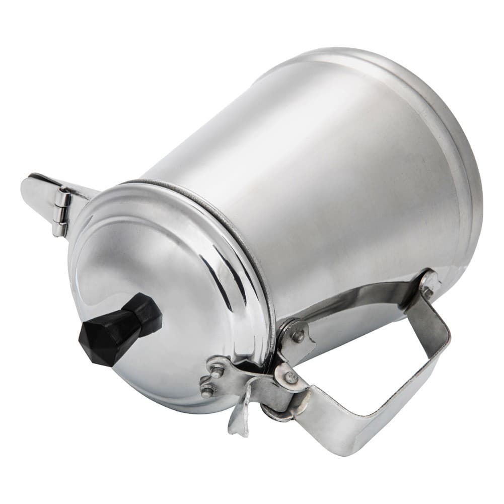 ALSANIDI, Aluminum milk pot, Indian coffee pot, Silver, Size 13 Cm