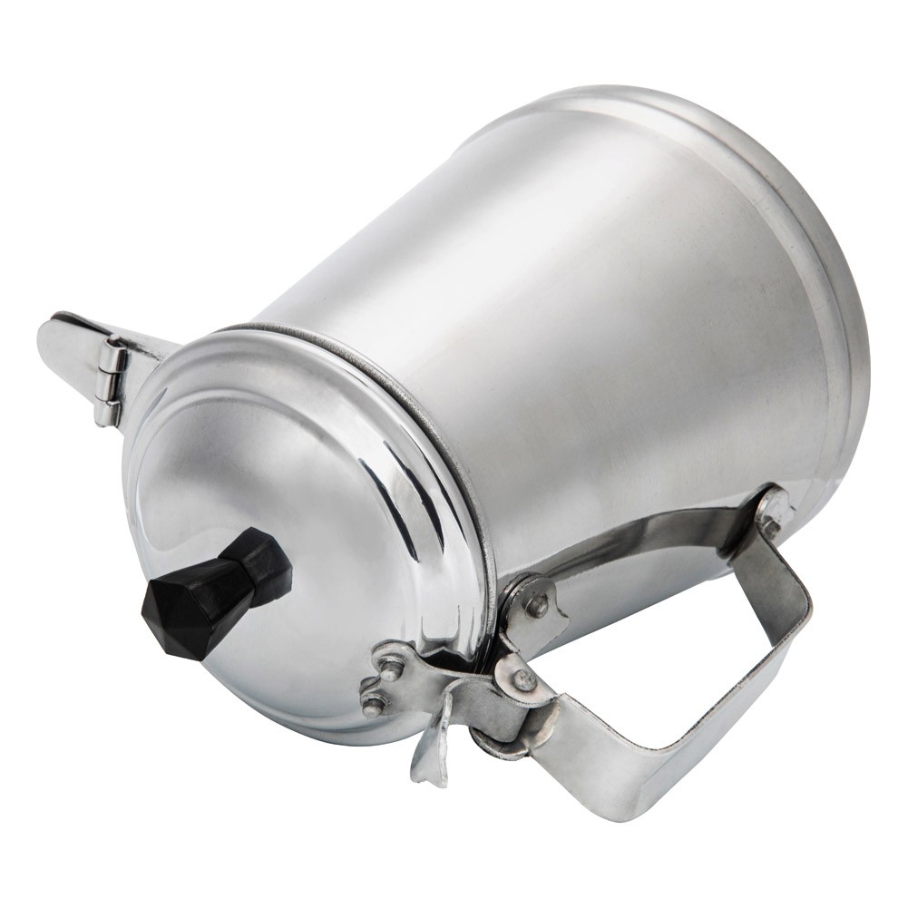 ALSANIDI, Aluminum milk pot, Indian coffee pot, Silver, Size 15 Cm