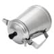 ALSANIDI, Aluminum milk pot, Indian coffee pot, Silver, Size 15 Cm