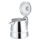 ALSANIDI, Aluminum milk pot, Indian coffee pot, Silver, Size 16 Cm