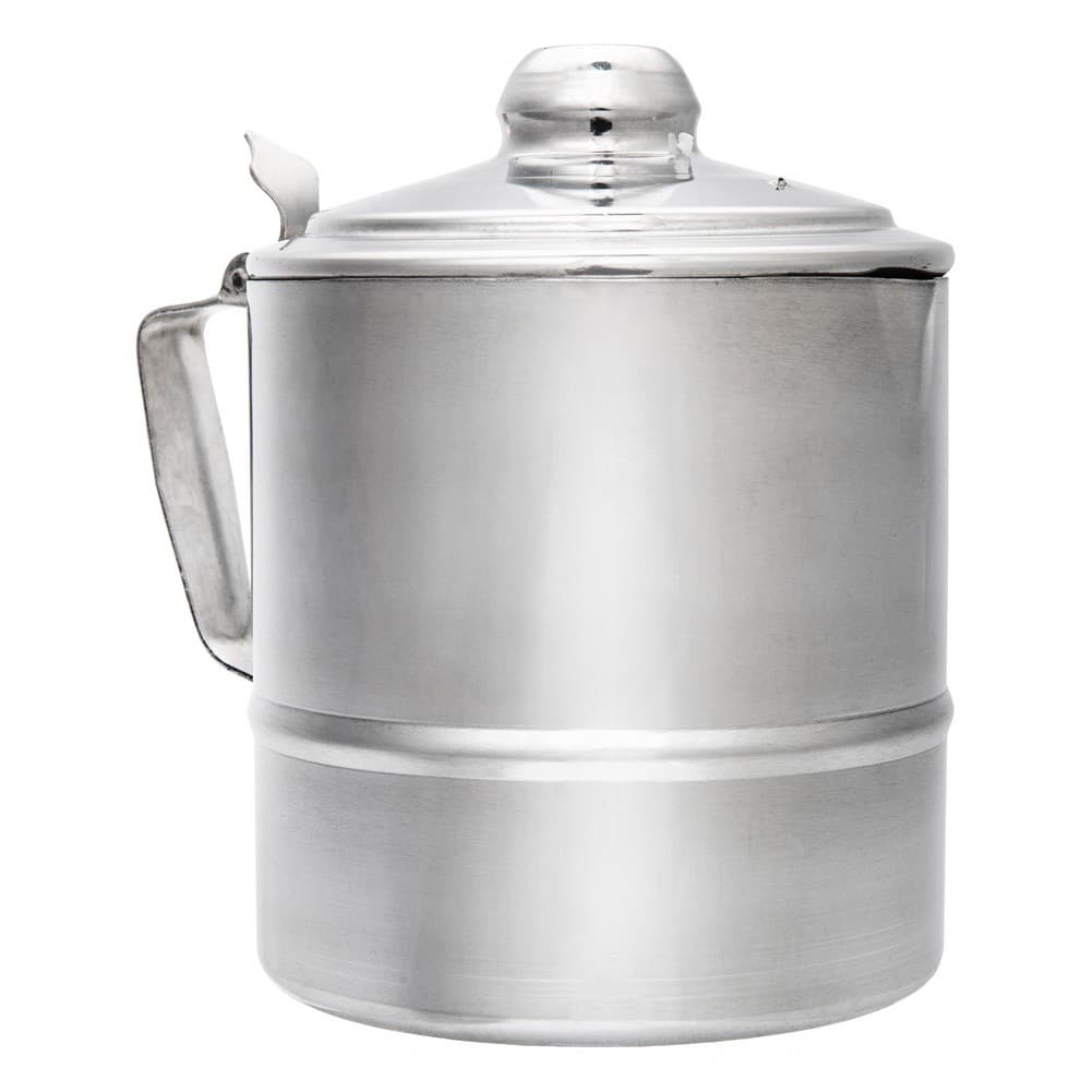 ALSANIDI, Boiling Proof Fountain, Indian coffee Dallah, Silver, Size 12 Cm