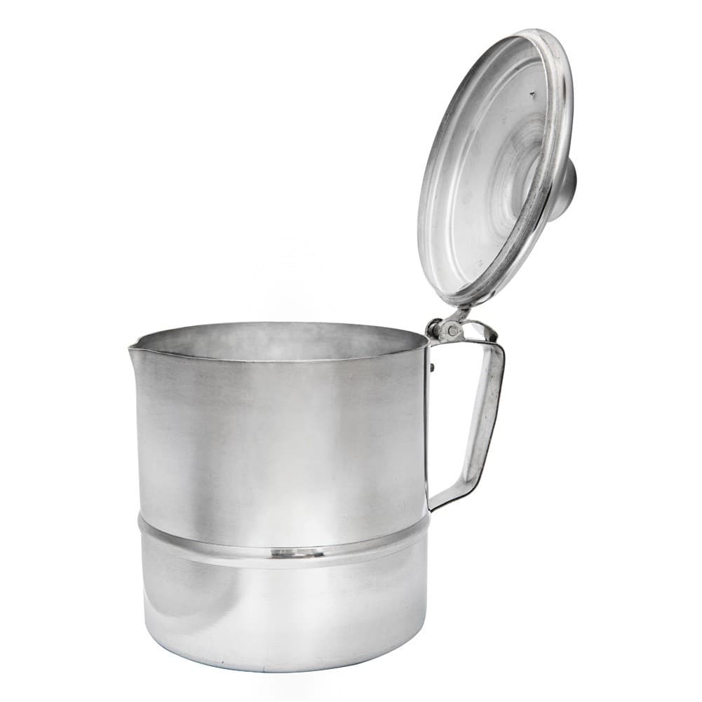 ALSANIDI, Boiling Proof Fountain, Indian coffee Dallah, Silver, Size 12 Cm