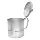 ALSANIDI, Boiling Proof Fountain, Indian coffee Dallah, Silver, Size 12 Cm