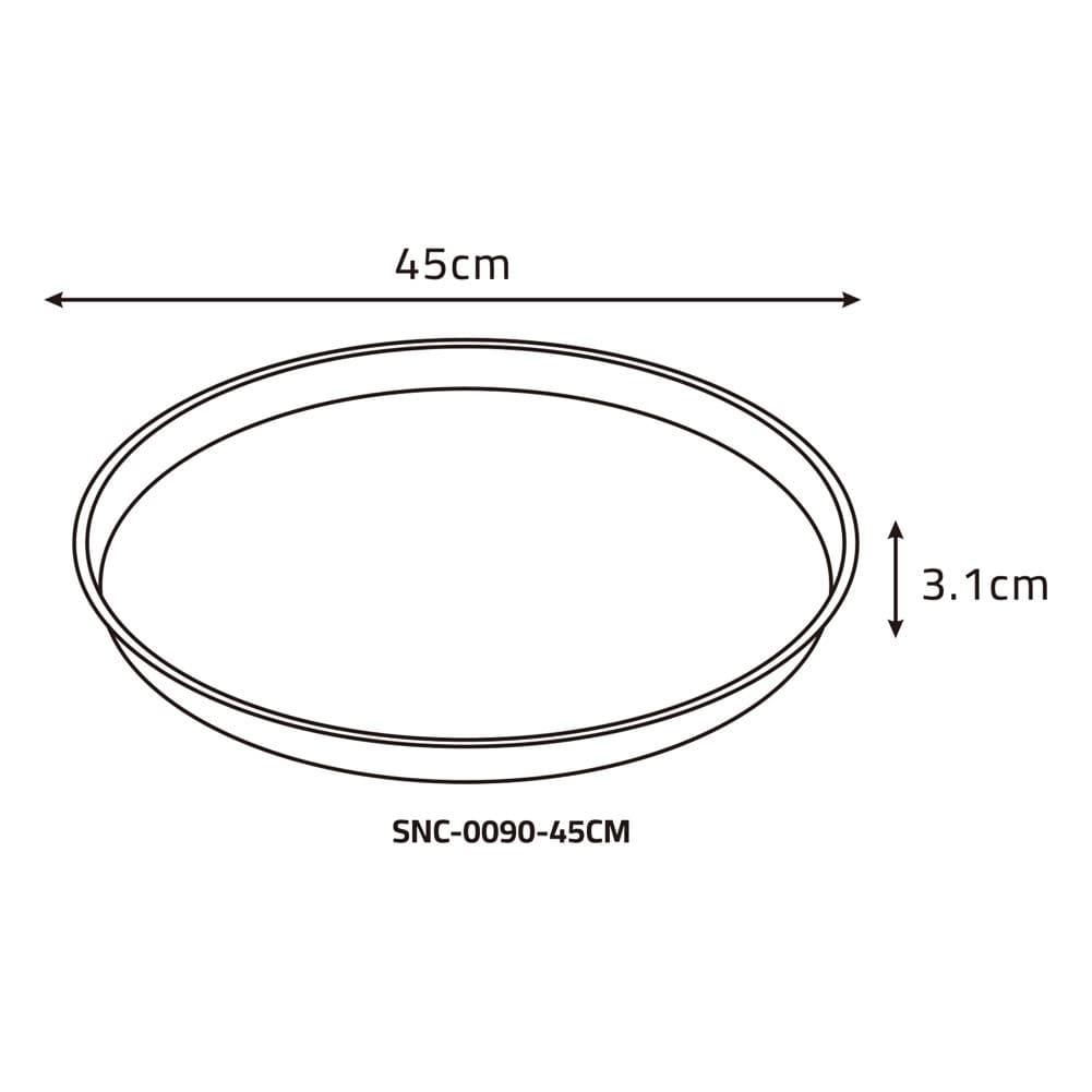 ALSANIDI, Indian Stainless Steel Bowel, Trips plates, Silver, Size 45 Cm