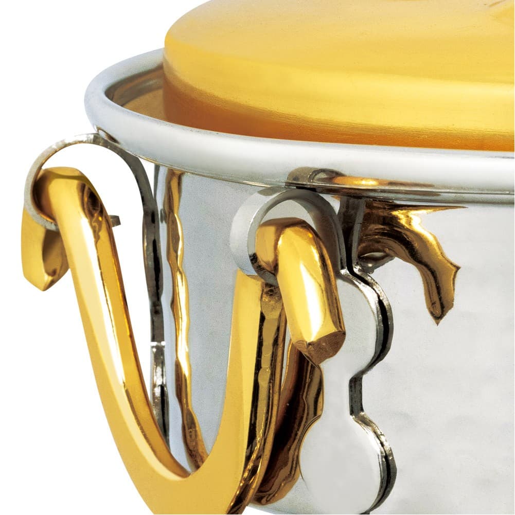 ALSANIDI, Stainless dates storage, dates Storage, Silver*Gold, capacity 722 جرام