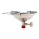 PKL, Small gas stove for trips, Foldable Small Camping stove, Silver, burner medium