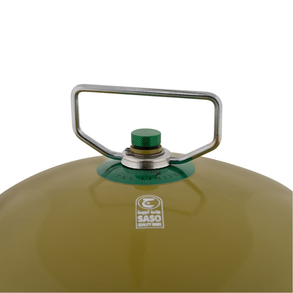 PKL, Gas cylinder for trips , Trips stove, Green, capacity 4 Kg