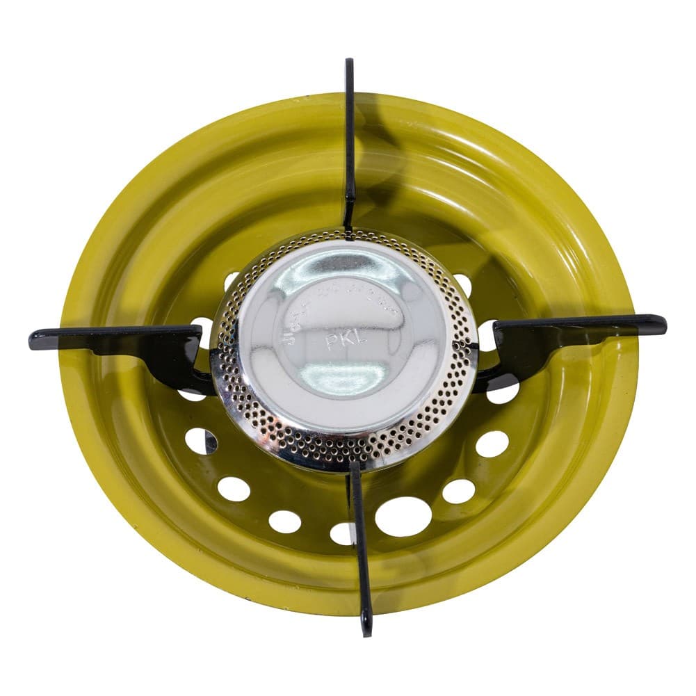 PKL, Small gas stove for trips, Foldable Small Camping stove, Silver, burner medium
