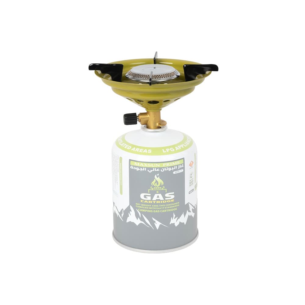 PKL, Small gas stove for trips, Foldable Small Camping stove, Silver, burner medium