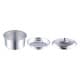 ALSANIDI, Mandi cooking pot, Aluminum pot for mandi, Silver, capacity 7.5 L