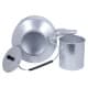 Abu Taj, Indian Aluminum teapot with strainer, Teapot, Silver, capacity 3 L