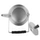 Abu Taj, Indian Aluminum Teapot, Teapot, Silver, capacity 2.5 L