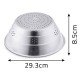 ALSANIDI, Multi-purpose aluminum strainer, Silver, Size 28.6*27.9 Cm