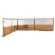 ALSANIDI, Camping windbreak for trips, camping air curtain, Sandy, Size 6*1.20Metre