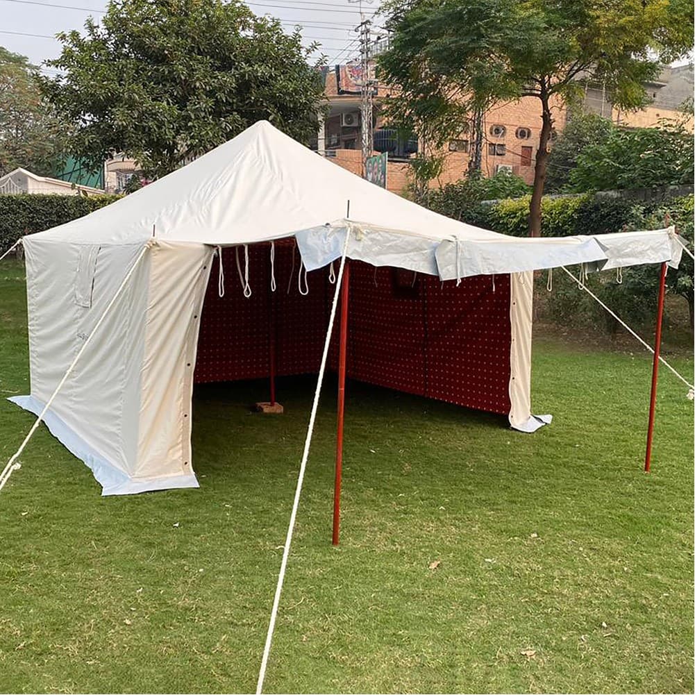 ALSANIDI, Picnic tent, White, Size 4*4 yard